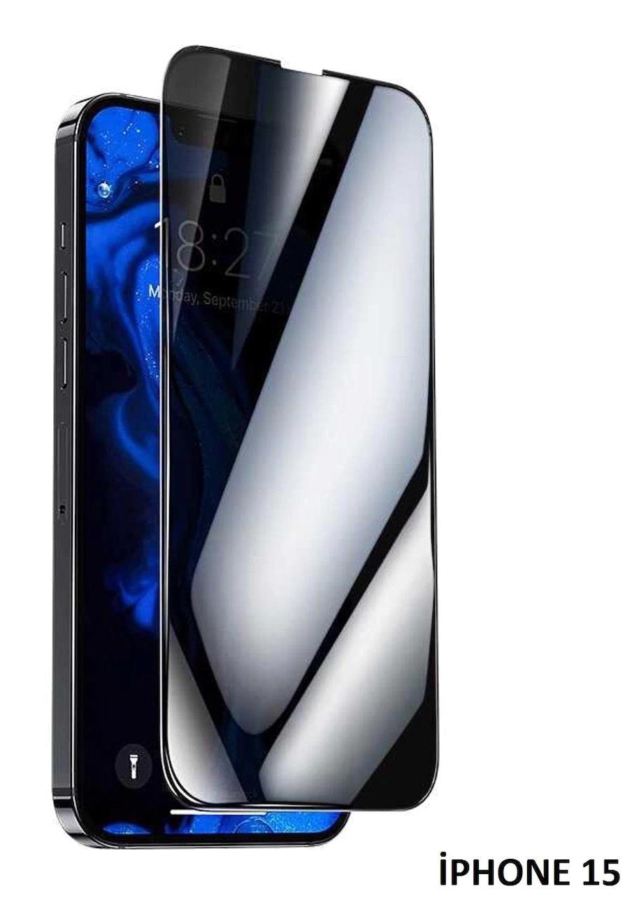 Miscase Apple iPhone 15 Kırılmaz Fibercam Gizli Hayalet Ekran Koruyucu