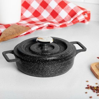 Aryıldız Fontal Cast 14 cm Granit Basık Tencere