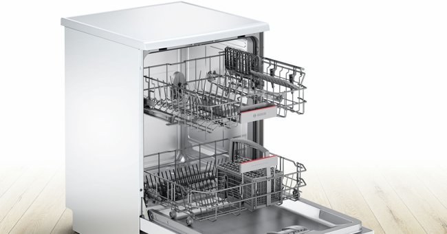Bosch SMS45JW00T 5 Programlı F Enerji Sınıfı 12 Kişilik Wifili Çekmeceli Beyaz Solo Bulaşık Makinesi