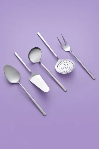 Hisar Milano 5 Parça Çelik Servis Seti