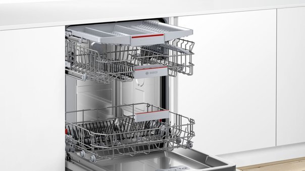 Bosch SMI4IMS60T Wi-Fi 6 Programlı E Enerji Sınıfı 13 Kişilik Cam Kapaklı Akıllı Wifili Çekmeceli Beyaz Solo Bulaşık Makinesi