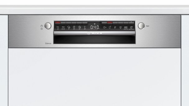 Bosch SMI4IMS60T Wi-Fi 6 Programlı E Enerji Sınıfı 13 Kişilik Cam Kapaklı Akıllı Wifili Çekmeceli Beyaz Solo Bulaşık Makinesi