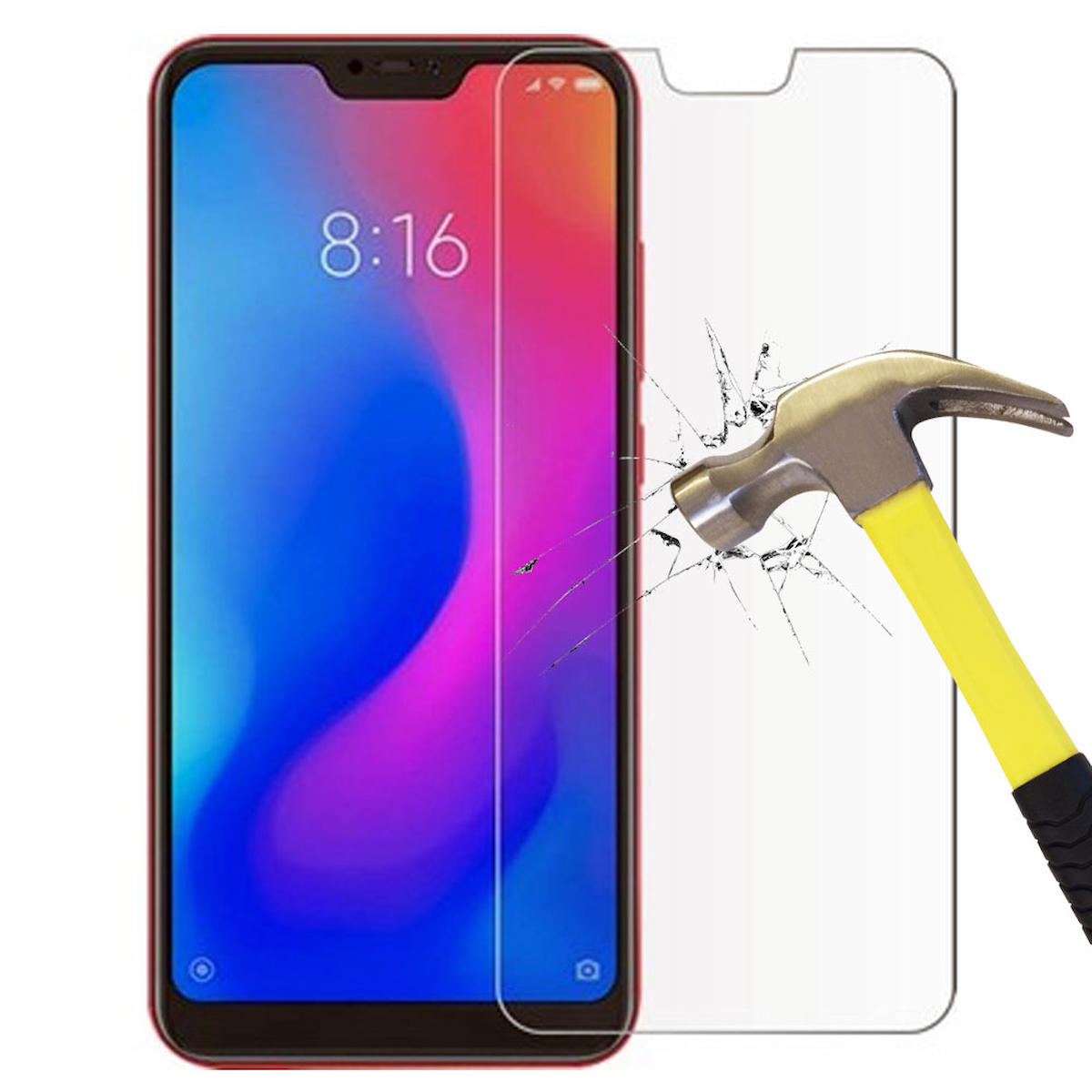 Smart Tech Xiaomi Mi A2 Lite Kırılmaz Temperli Cam Parlak Ekran Koruyucu