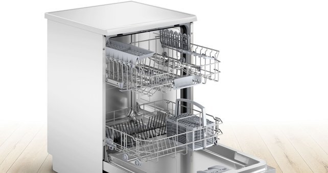 Bosch SMS4IKW51T 5 Programlı D Enerji Sınıfı 13 Kişilik Akıllı Wifili Çekmeceli Beyaz Solo Bulaşık Makinesi
