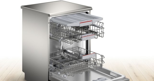 Bosch SGS4IMW60T 6 Programlı E Enerji Sınıfı 13 Kişilik Wifili Çekmeceli Beyaz Solo Bulaşık Makinesi