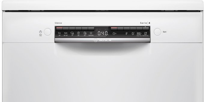 Bosch SGS4EKI60T 6 Programlı C Enerji Sınıfı 12 Kişilik Wifili Çekmeceli Beyaz Solo Bulaşık Makinesi