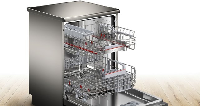 Bosch SMS6EAI80T 8 Programlı C Enerji Sınıfı 13 Kişilik Akıllı Wifili Çekmeceli İnox Solo Bulaşık Makinesi