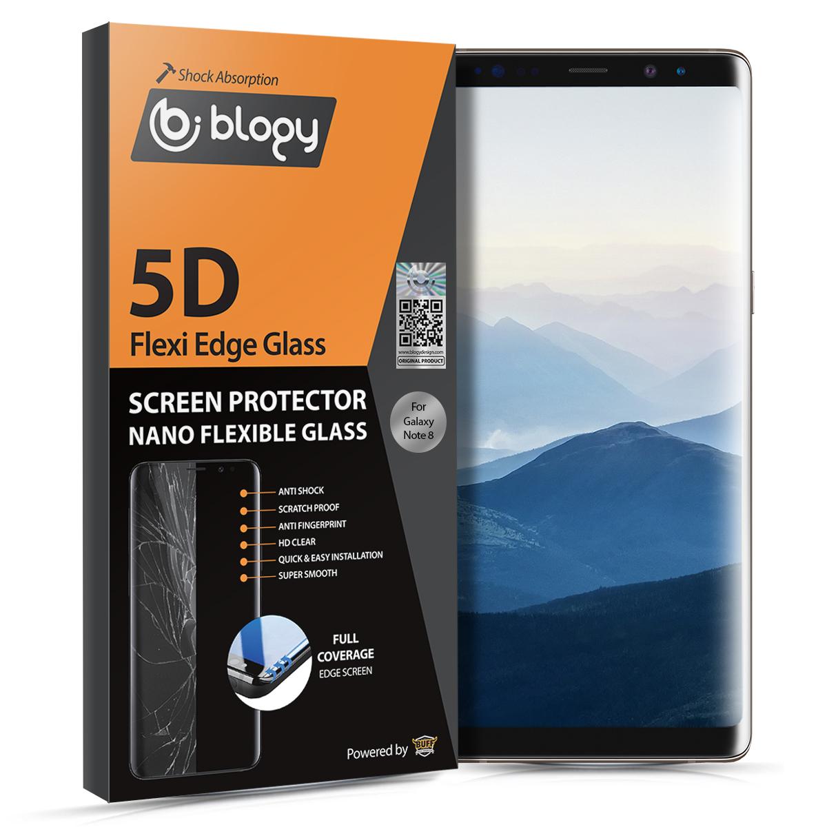 Blogy Samsung Galaxy Note 8 Silikon Parlak Ekran Koruyucu