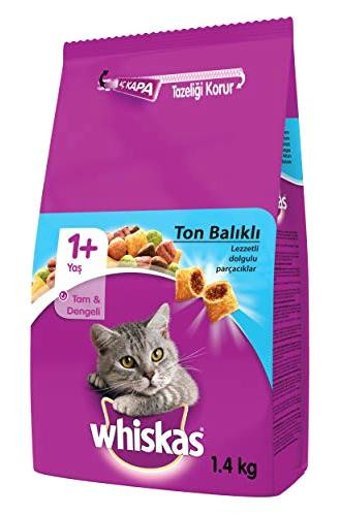 Whiskas Ton Balıklı Yetişkin Kuru Kedi Maması 1.4 kg