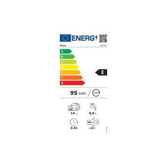Regal BM 524 5 Programlı E Enerji Sınıfı 14 Kişilik Wifili Çekmeceli Beyaz Solo Bulaşık Makinesi