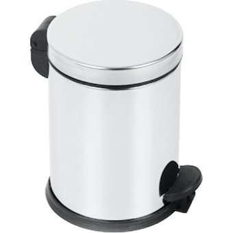 Duxxa Mikro Pedallı 3 Lt 430 Paslanmaz Çöp Kovası - Krom