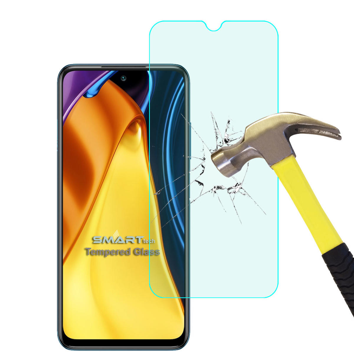 Smart Tech Poco M3 Pro Kırılmaz Temperli Cam Parlak Ekran Koruyucu