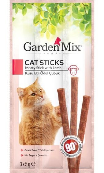 Garden Mix Car Stıcks Dana Eti Yetişkin Kedi Ödül Maması 3x50 gr