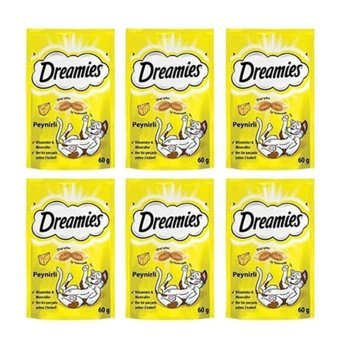 Dreamies Ödül Peynirli Yetişkin Kedi Ödül Maması 6x60 gr