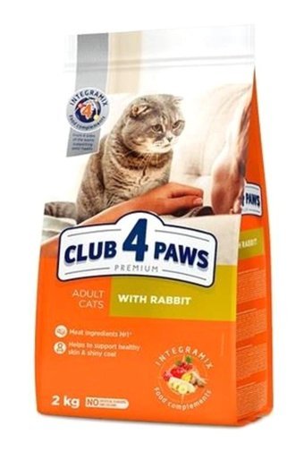 Club 4 Paws Premium Tavşanlı Yetişkin Kuru Kedi Maması 2 kg