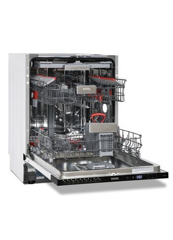 Vestel BMA 9001 9 Programlı D Enerji Sınıfı 14 Kişilik Akıllı Çekmeceli Siyah Solo Bulaşık Makinesi