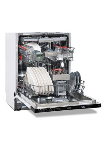 Vestel BMA 9001 9 Programlı D Enerji Sınıfı 14 Kişilik Akıllı Çekmeceli Siyah Solo Bulaşık Makinesi