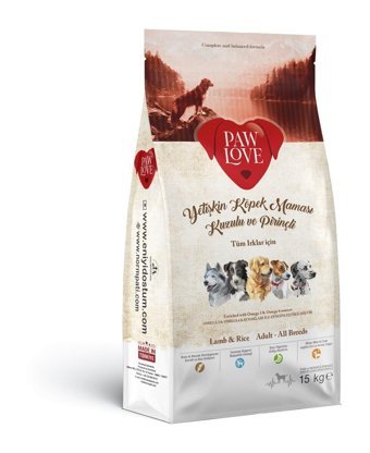 Paw Love Kuzu Etli Yetişkin Kuru Köpek Maması 15 kg