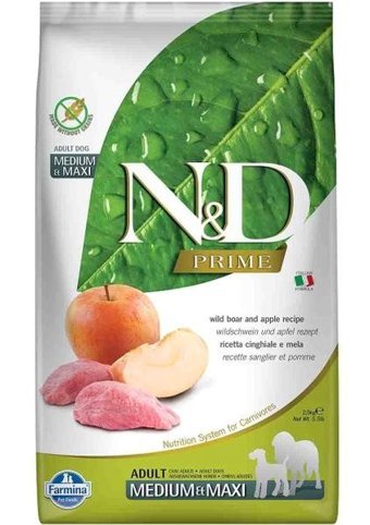 N&d Prime Domuzlu-Elmalı Yetişkin Kuru Köpek Maması 2.5 kg