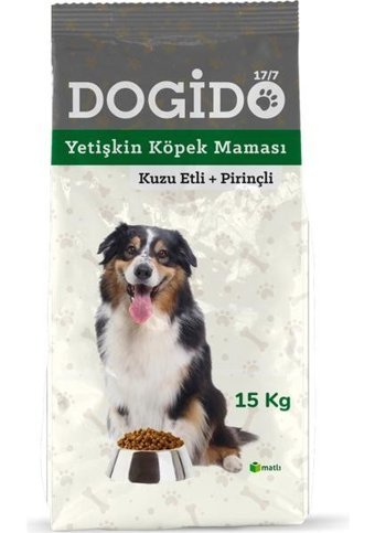Dogido 45490 Kuzu Etli Yetişkin Kuru Köpek Maması 15 kg