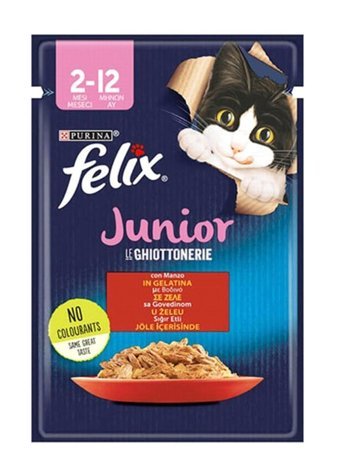 Felix Sığır Eti Yavru Kuru Kedi Maması 85 gr