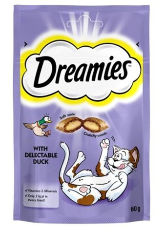Dreamies With Delectable Ördekli Yetişkin Kedi Ödül Maması 60 gr