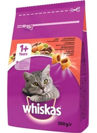 Whiskas Sığır Eti Yetişkin Kuru Kedi Maması 300 gr