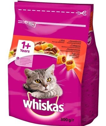 Whiskas Sığır Eti Yetişkin Kuru Kedi Maması 7x300 gr