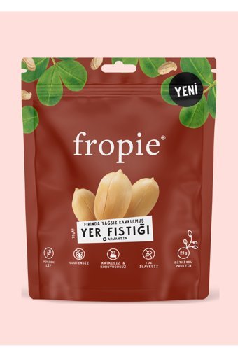 Fropie Fırında Yağsız Kavrulmuş Yer Fıstığı 75 gr