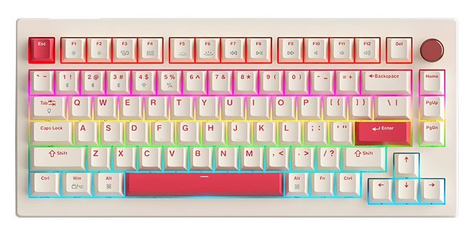 James Donkey A3 Q RGB Beyaz Mekanik Gaming Klavye