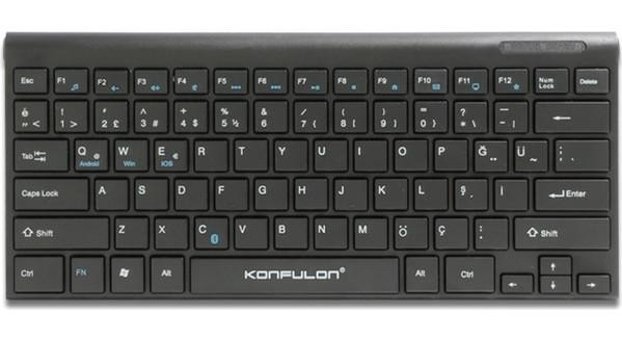 Konfulon V6 Türkçe Q Siyah Klavye