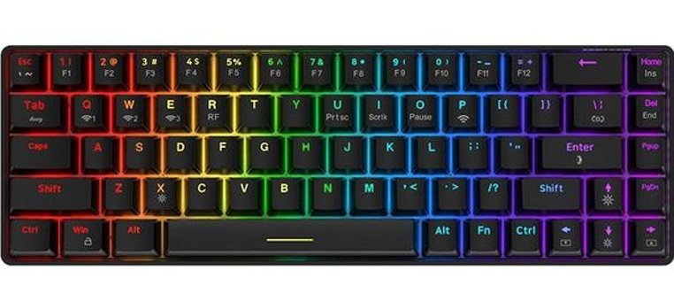 Shun Ajazz STK61 Q Kablosuz Siyah Mekanik Klavye