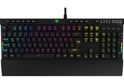 Pusat K3 Pro Türkçe Q RGB Kablolu Siyah Mekanik Klavye