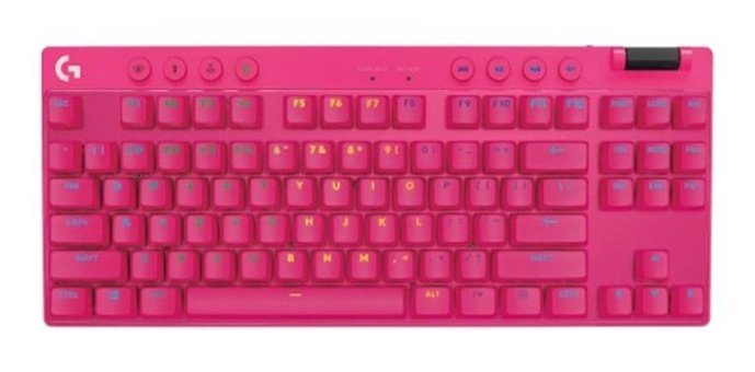 Logitech G Pro X TKL Lightspeed Q RGB pembe Klavye