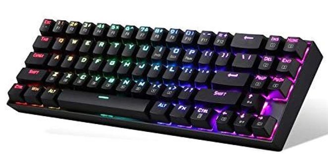 Redragon K553 Q RGB 87 Tuşlu Mavi Mekanik Klavye