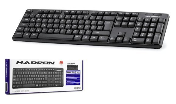 Hadron HDX2601(859) Mecha-Membrane Switch Kablolu Siyah Klavye