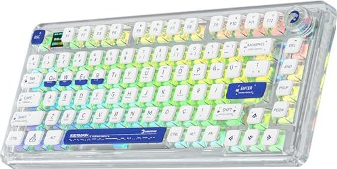 Gamepower Gasket Pro Q RGB Red Switch Kablolu Beyaz Mekanik Gaming Klavye