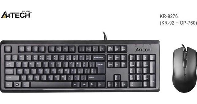 A4tech KR-9276 Q Siyah Klavye