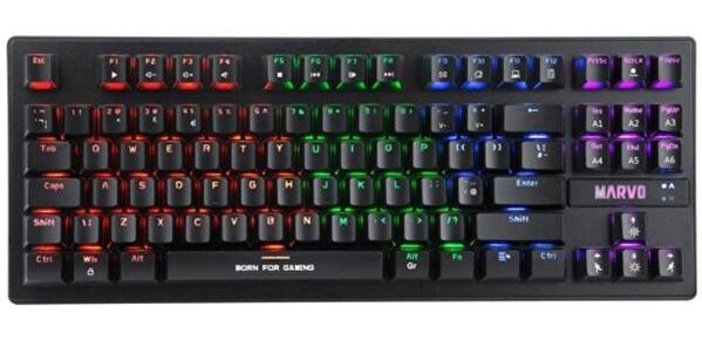 Marvo KG901TR Wired Jixian Q Blue Switch Siyah Mekanik Gaming Klavye