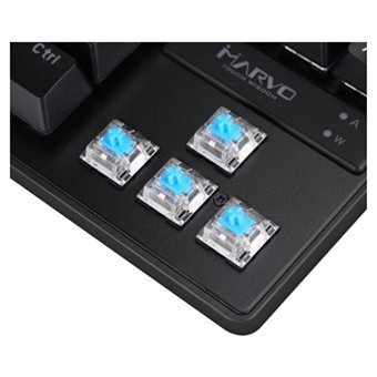 Marvo KG901TR Wired Jixian Q Blue Switch Siyah Mekanik Gaming Klavye