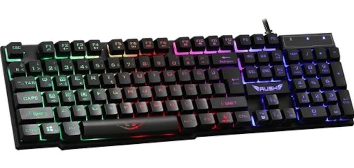 Rush RK112 Q RGB Mecha-Membrane Switch Kablolu Siyah Mekanik Hisli Gaming Klavye