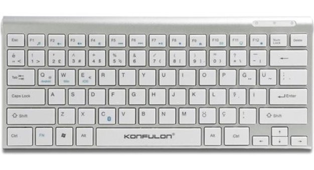 Konfulon V6 Türkçe Q Beyaz Klavye