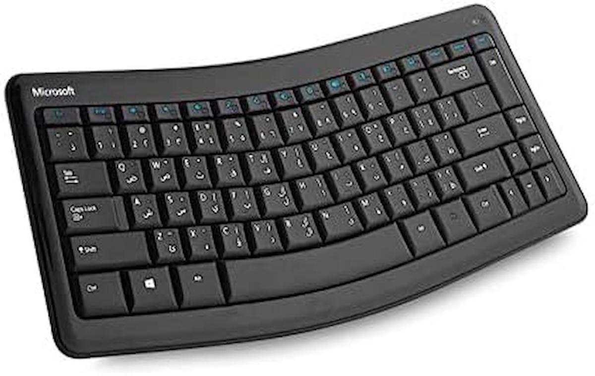 Microsoft Sculpt Mobile T9T-00018 Arapça Mecha-Membrane Switch Kablosuz Siyah Klavye