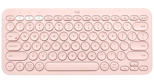 Logitech K380 Türkçe Q pembe Klavye