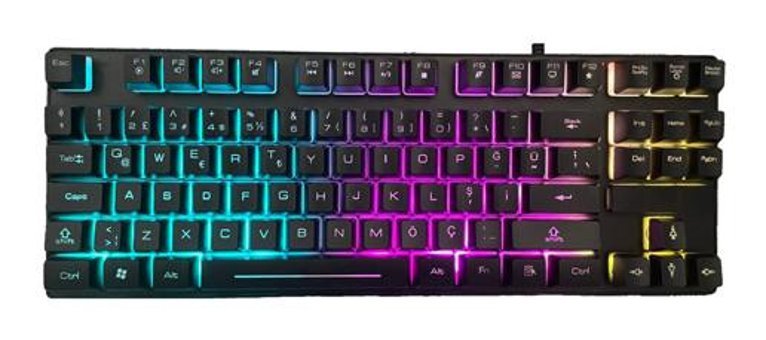 Dexim KBL-088 RGB Mecha-Membrane Switch Kablolu Siyah Gaming Klavye