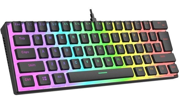Rampage Radiant K11 RGB Blue Switch Kablolu Siyah Mekanik Gaming Klavye