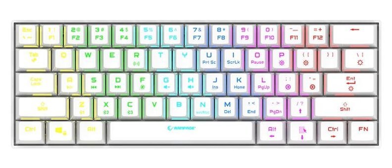 Rampage KB-RX63 B-Atom Blue Q RGB Blue Switch Çok Renkli Mekanik Klavye