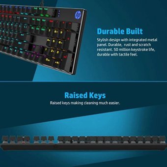 Hp GK400F Q RGB Siyah Mekanik Gaming Klavye