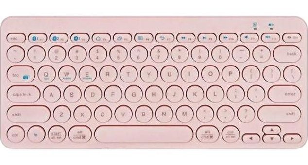 Daytona K380 Türkçe Q Mecha-Membrane Switch Kablosuz Pembe Klavye