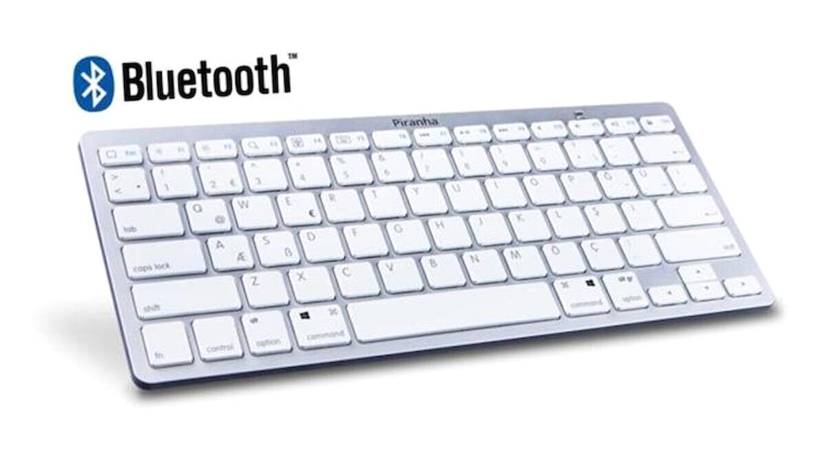 Piranha 2375 Mecha-Membrane Switch Kablosuz Beyaz Klavye